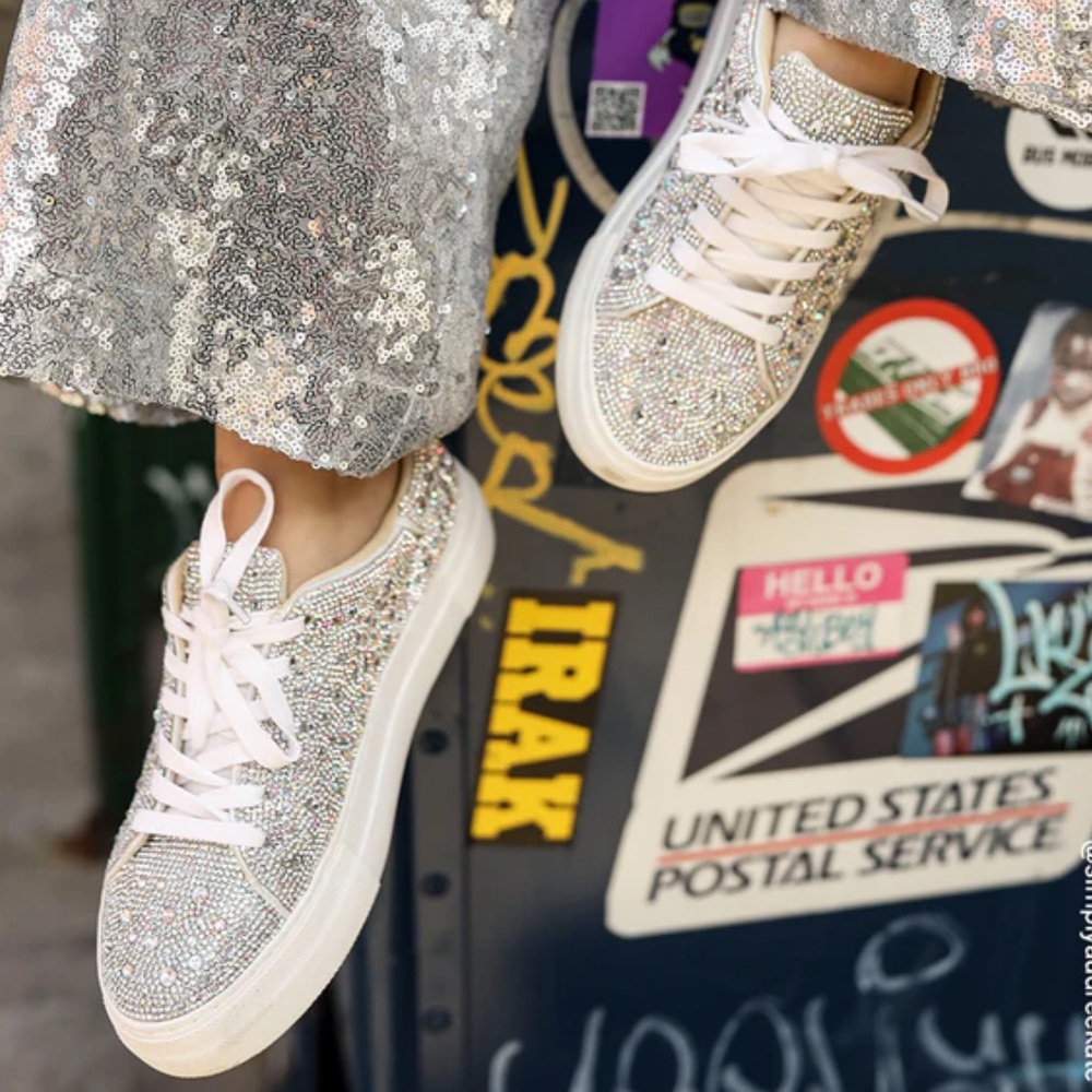 Sidney Rhinestones Tennis Shoes